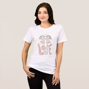 Two Girls In Love Tri-Blend Shirt