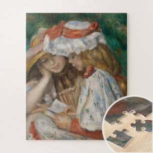 Two Girls Reading, Auguste Renoir Art Jigsaw Puzzle