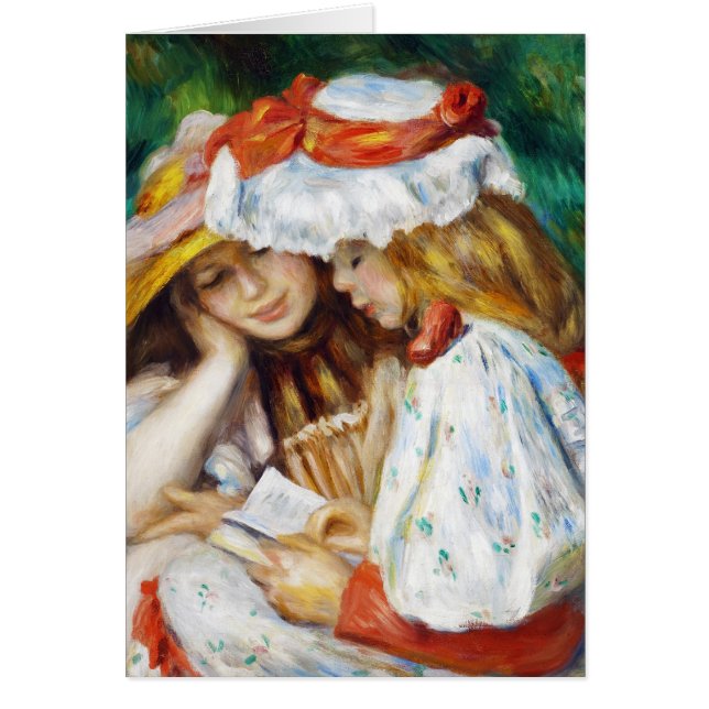 Two Girls Reading Pierre Auguste Renoir painting (Front)