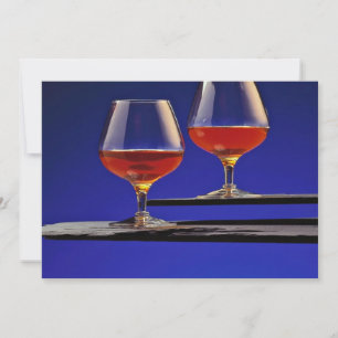 Two glasses filled with Brandy
