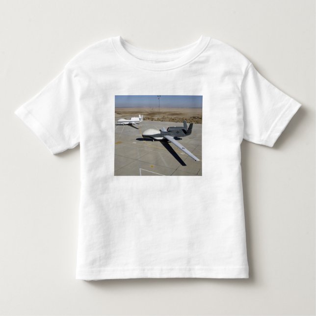 Two Global Hawks parked on a ramp Toddler T-Shirt (Front)