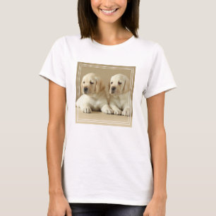 Two Golden Labrador Puppies T-Shirt
