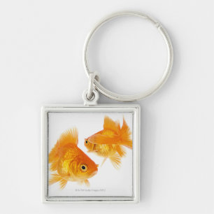 Two Goldfish Crossing Each Other Key Ring