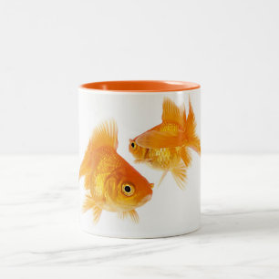 Two Goldfish Two-Tone Coffee Mug