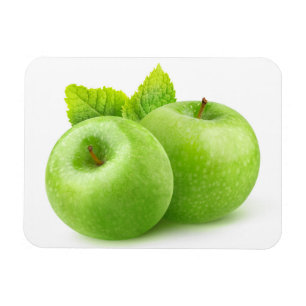 Two green apples magnet