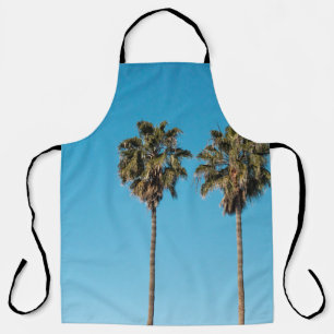 Two green coconut trees apron