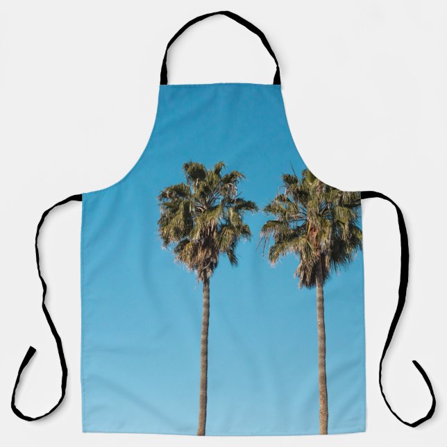 Two green coconut trees apron (Front)
