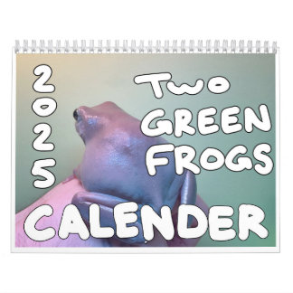 Two Green Frogs 2025 Calendar