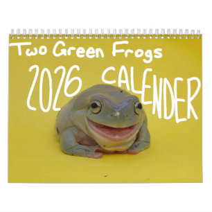 Two Green Frogs' 2026 Calendar