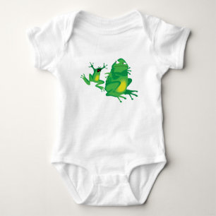 Two Green Frogs Baby Tee