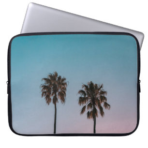 TWO GREEN PALM TREES LAPTOP SLEEVE