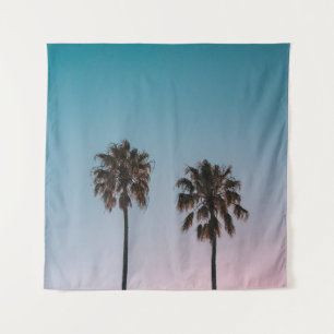 TWO GREEN PALM TREES TAPESTRY