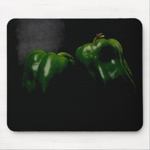 Two Green Peppers mpcn Mouse Pad