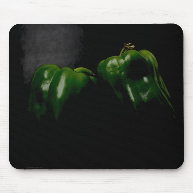 Two Green Peppers mpcnm Mouse Pad (Front)