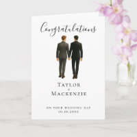 Two Grooms Congratulations on Your Wedding Day