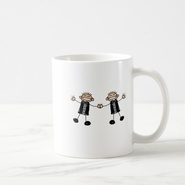 Two Grooms Dancing Happy Coffee Mug (Right)