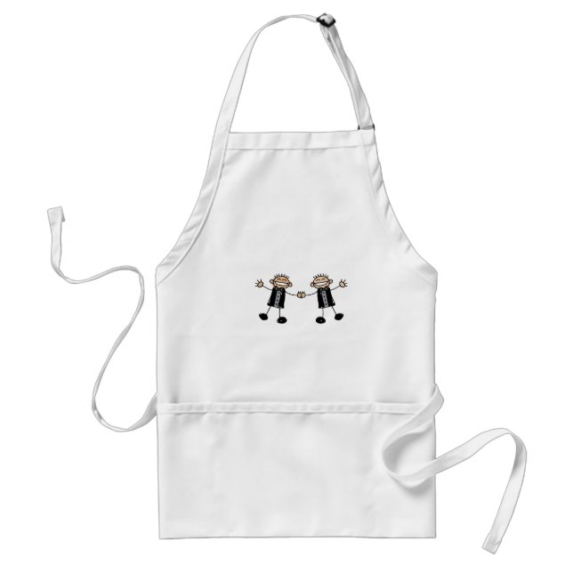 Two Grooms Dancing Happy Standard Apron (Front)