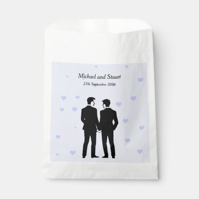 Two Grooms Favour Bag (Front)