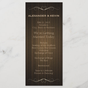 Two Grooms-Gay Wedding Country Program