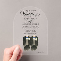 Two grooms in Rainbow Ties Gay Wedding photo 