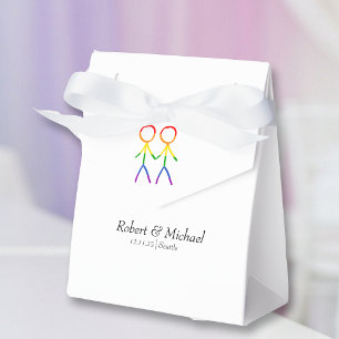 Two Grooms Rainbow Love Favour Box