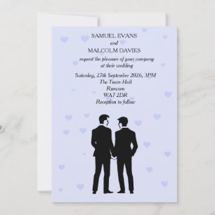 Two Grooms Wedding Invitation