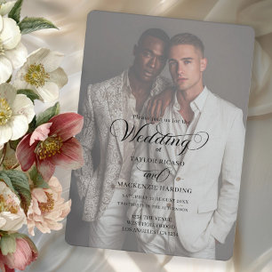 Two Grooms Wedding Photo Template