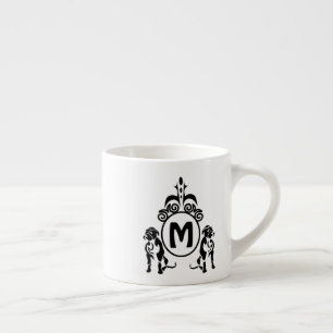 Two Guard Dog Monogram Espresso Cup