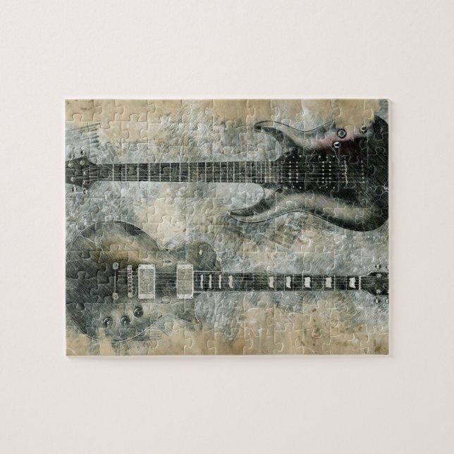 Two Guitars Jigsaw Puzzle (Horizontal)