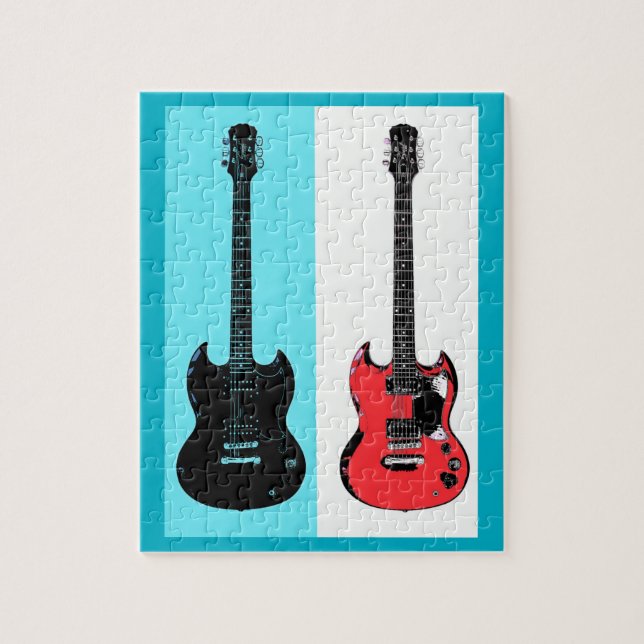 Two Guitars Jigsaw Puzzle (Vertical)