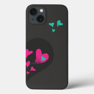 Two halves make one Heart Matching Couple iPhone 13 Case