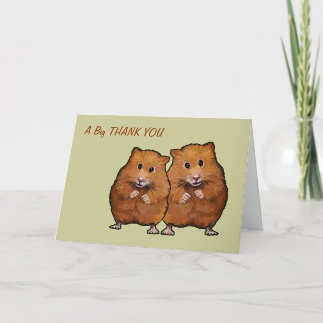 Two Hamsters: Thank You From Both Of Us (Front)