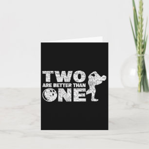 Two Handed Bowler Funny Bowling Card