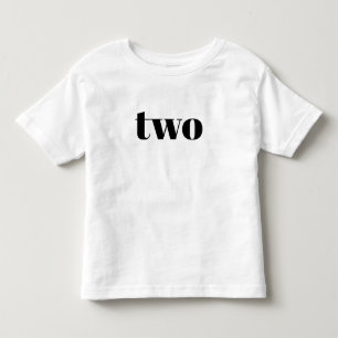Two - Happy Birthday Shirt for Toddlers