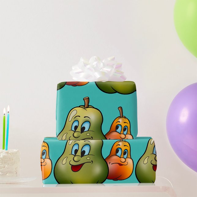 Two Happy Pears Wrapping Paper (Creator Uploaded)