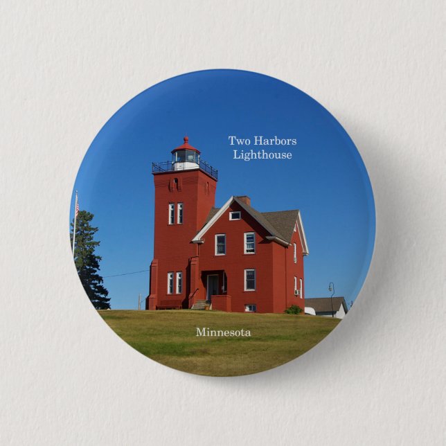 Two Harbours Lighthouse button (Front)