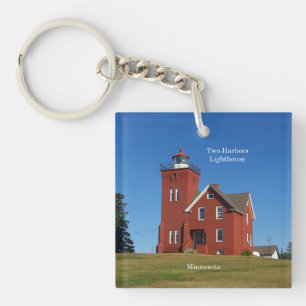Two Harbours Lighthouse key chain
