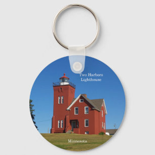 Two Harbours Lighthouse key chain