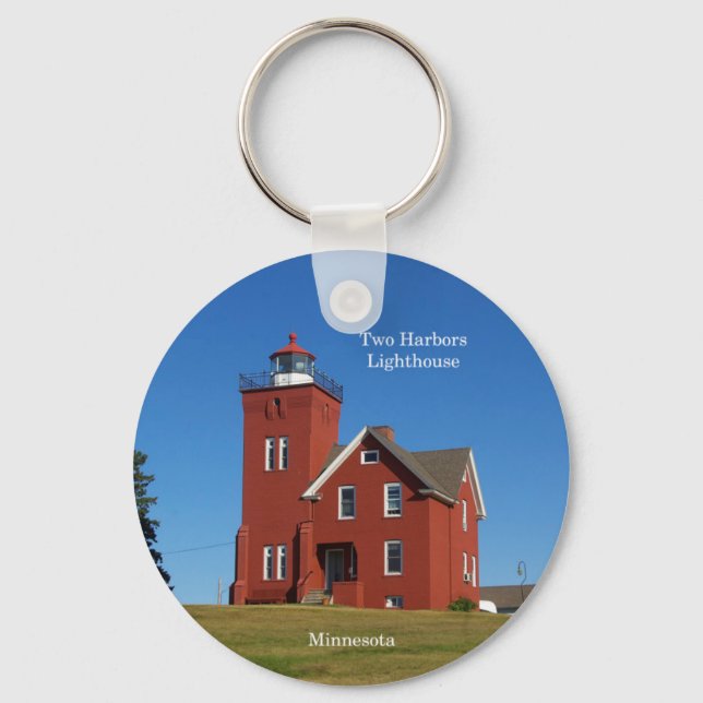 Two Harbours Lighthouse key chain (Front)