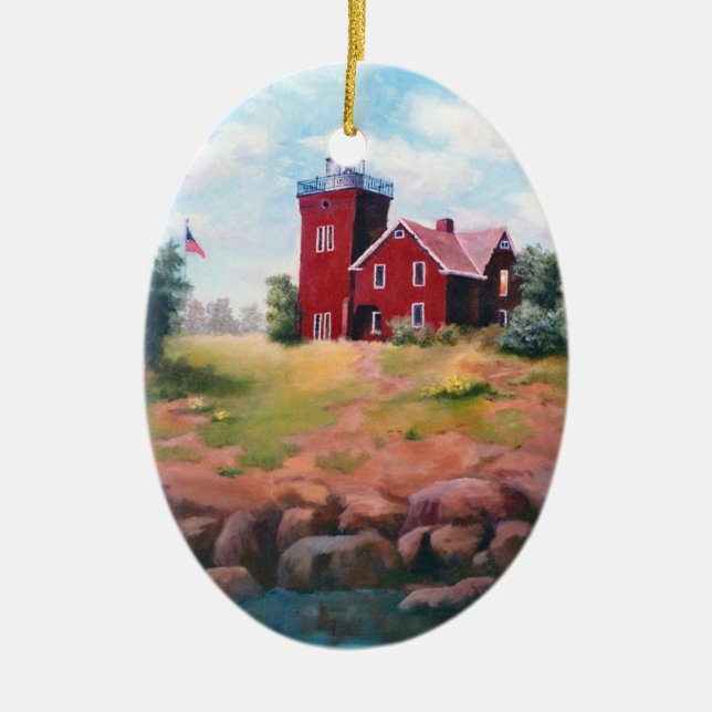 Two Harbours Lighthouse Ornament (Front)