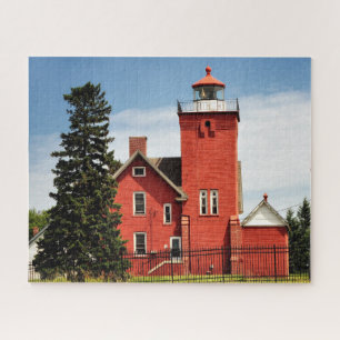 Two Harbours Minnesota Lighthouse Jigsaw Puzzle