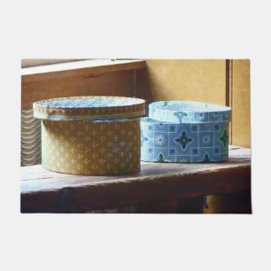 Two Hat Boxes Doormat