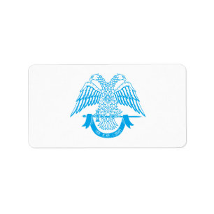 Two-headed eagle as Masonic symbol Label
