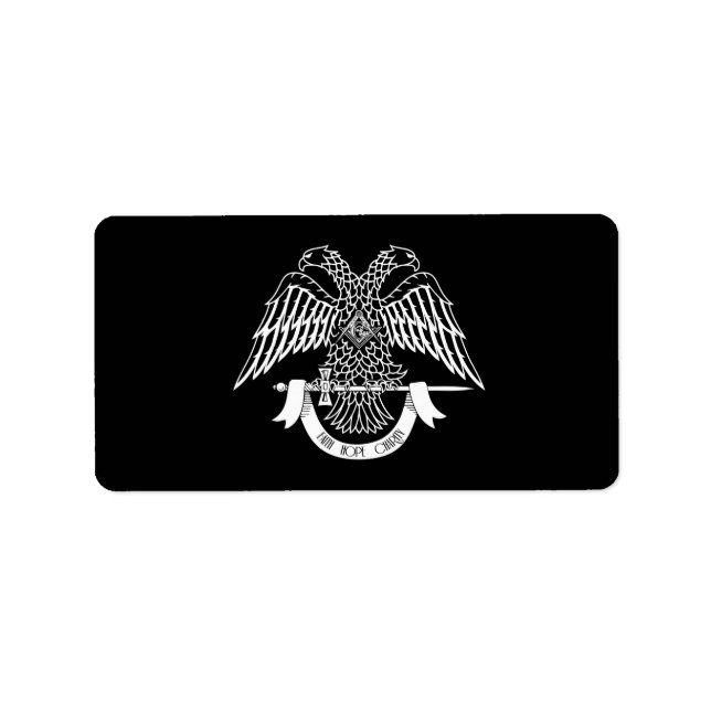 Two-headed eagle as Masonic symbol Label (Front)