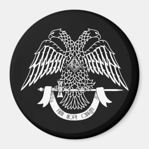 Two-headed eagle as Masonic symbol Magnet