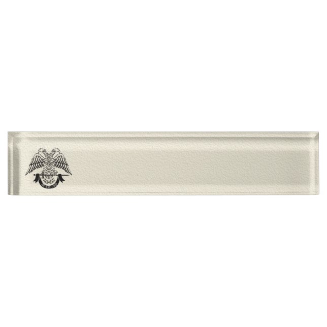 Two-headed eagle as Masonic symbol Nameplate (Front)