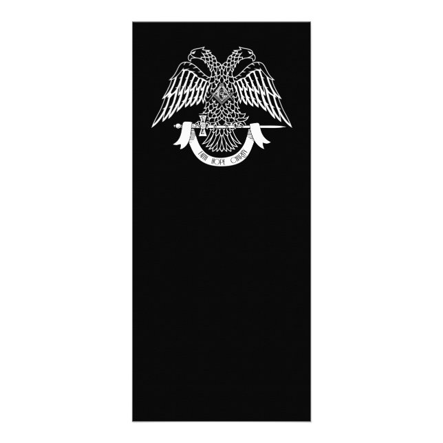 Two-headed eagle as Masonic symbol Rack Card (Front)