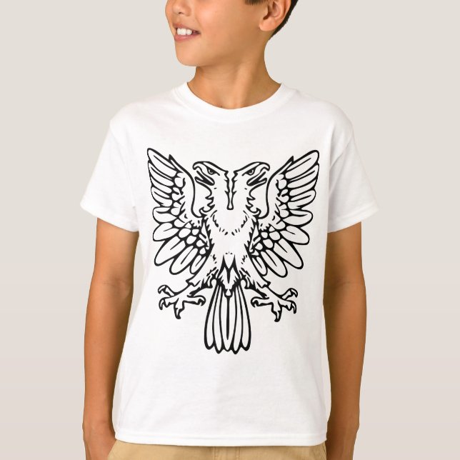 Two Headed Eagle - Black T-Shirt (Front)