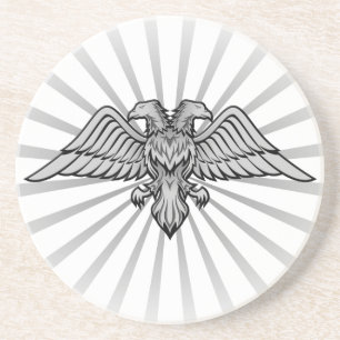 Two headed eagle coaster