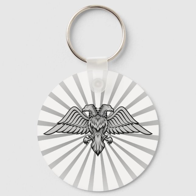 Two headed eagle key ring (Front)
